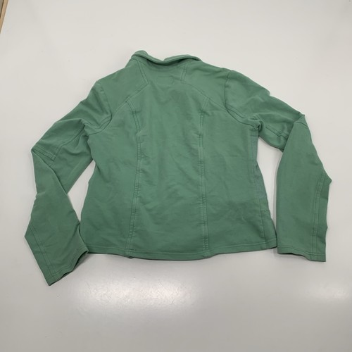 Kut From the Kloth Green Knit Moto Jacket Womens XL Off Center Full Zip - Picture 4 of 10