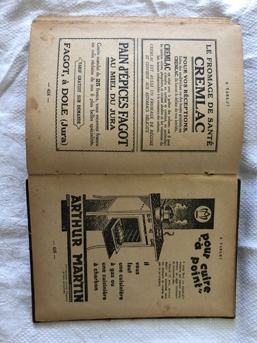 Vintage French Table Chez Tante Claire Table Recipes Cook Book c1920s - Picture 15 of 16