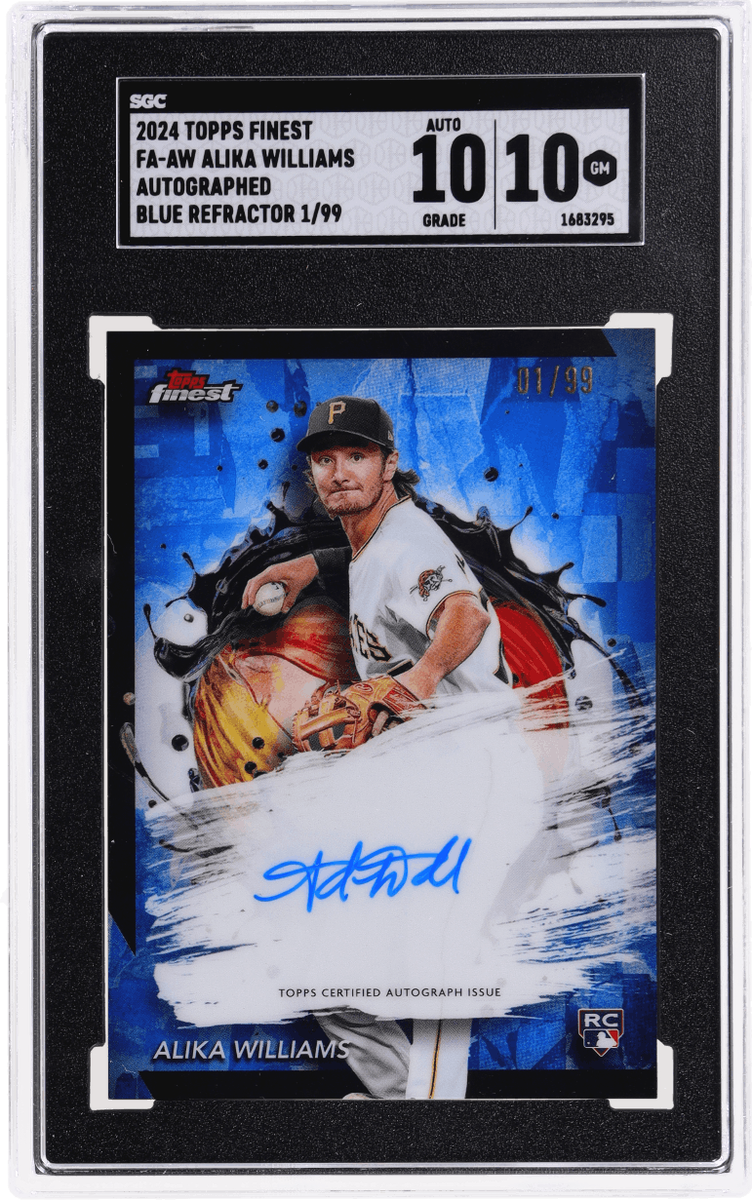 2024 Finest Alika Williams Auto Blue Refractor #FA-AW /99 SGC 10