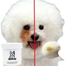 Dog Clean Eyes Tear Stain Gunk Remover Wipes Pads 130 Pcs Gental and Easy to Use