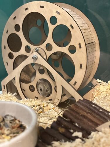 Holzlaufrad für Hamster - leise, stabil und sicher 17cm - Bild 3 von 3