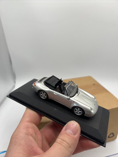 MIB 1:43 Minichamps Porsche 993 Cabrio silber Diecast 430 063030 - Bild 6 von 7