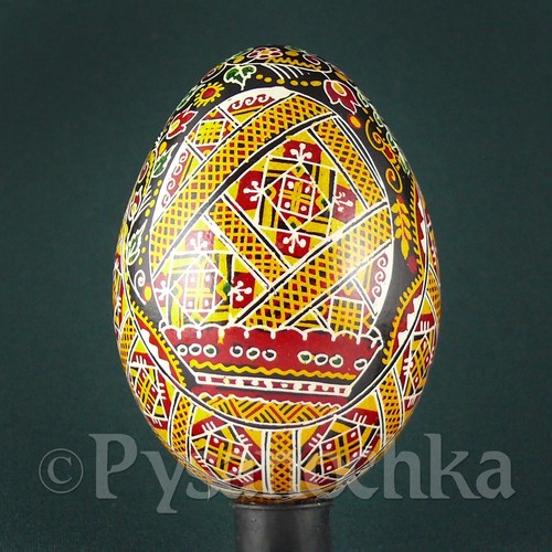 Echte ukrainische Pysanky Gans Pysanka handgefertigtes Hutsul Osterei Osterei Pisanki - Bild 2 von 24