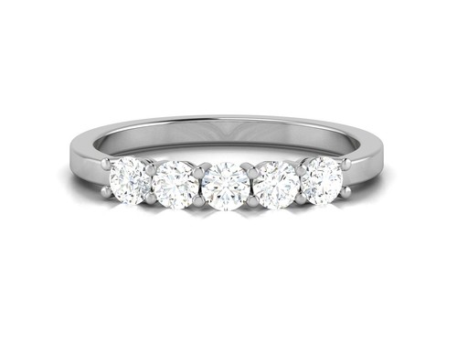 White Gold Ring Round 0.90 Ct GCI IGI Lab Grown Diamond 14k Wedding Band 5 6 7 8 - Picture 3 of 8