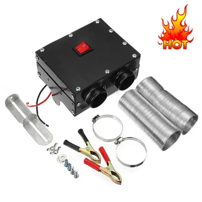 Kit Ventilador Calefacción Eléctrica Portátil Descongelador Calentador Parabrisas Coche 12V Foto 2 de 4