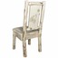 montana log collection wood side chair in ready to finish mwkscnlzwolf