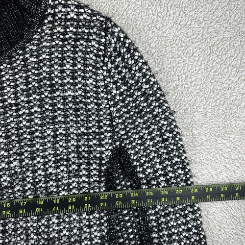 DKNY Jeans Women’s Sweater Vest Set Black White Knit High Neck Size XL - Picture 5 of 22