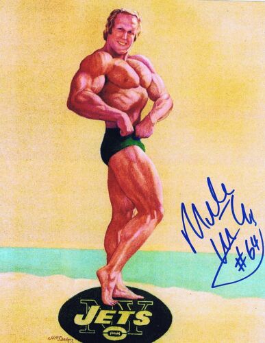 Mike Katz Signed Autographed 8x10 Photo Bodybuilding Pumping Iron NY Jets  w/COA - Picture 1 of 1