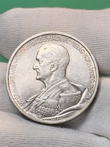 Hungría 1939 🇭🇺 Plata 5 Pengo (A1831) - Imagen 3 de 4