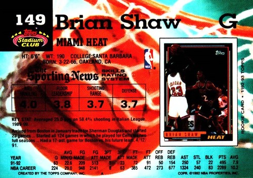 Mint 1992-1993 Topps Stadium Club NBA Basketball Sport Trading Cards Series 1-2 - Picture 320 of 533