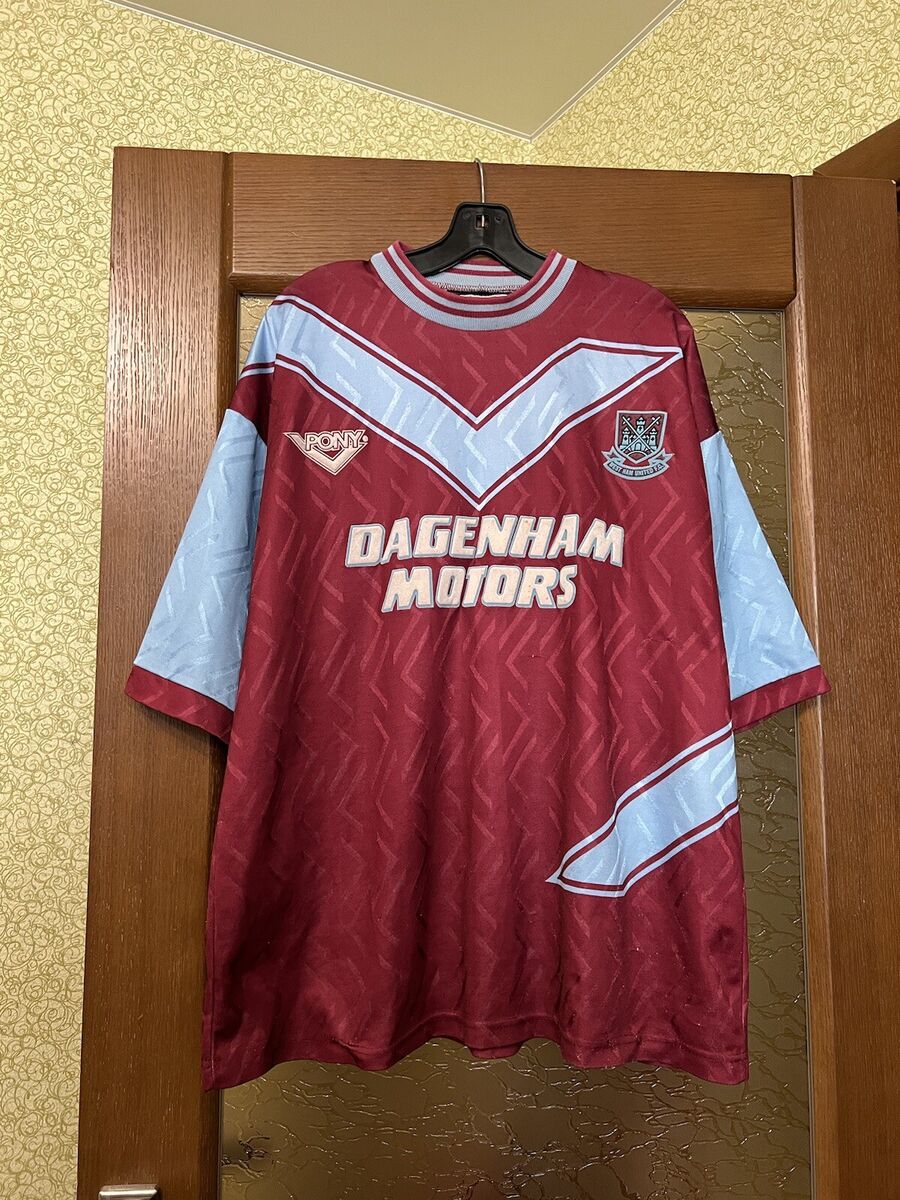 1995/97 DICKS #3 West Ham United Vintage PONY Football Shirt