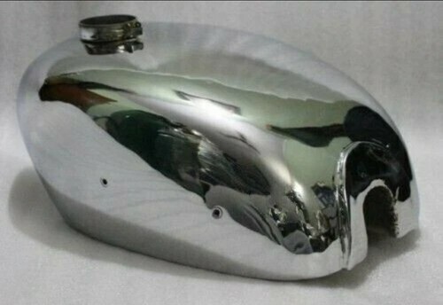 Panther 600cc Sloper M100 M120 CHROME Steel Petrol Tank /FIT FOR - Picture 2 of 4