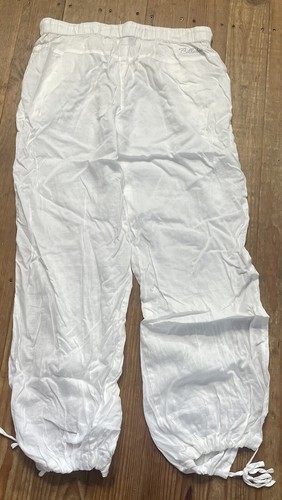 Pantaloni da spiaggia BILLABONG taglia small fessure laterali Island Dreamin Resort bianchi NUOVI - Foto 9 di 10