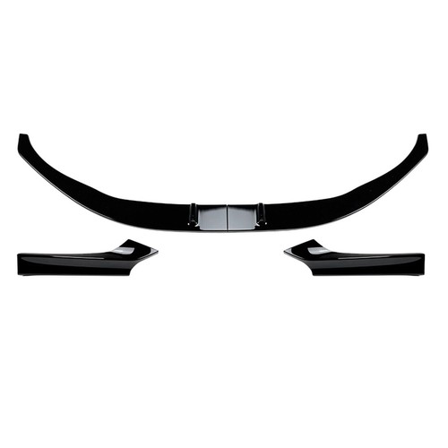 Front Bumper Lip Splitter For BMW F22 2 Series M Sport 2014-2021 MP Style Black - Picture 2 of 4