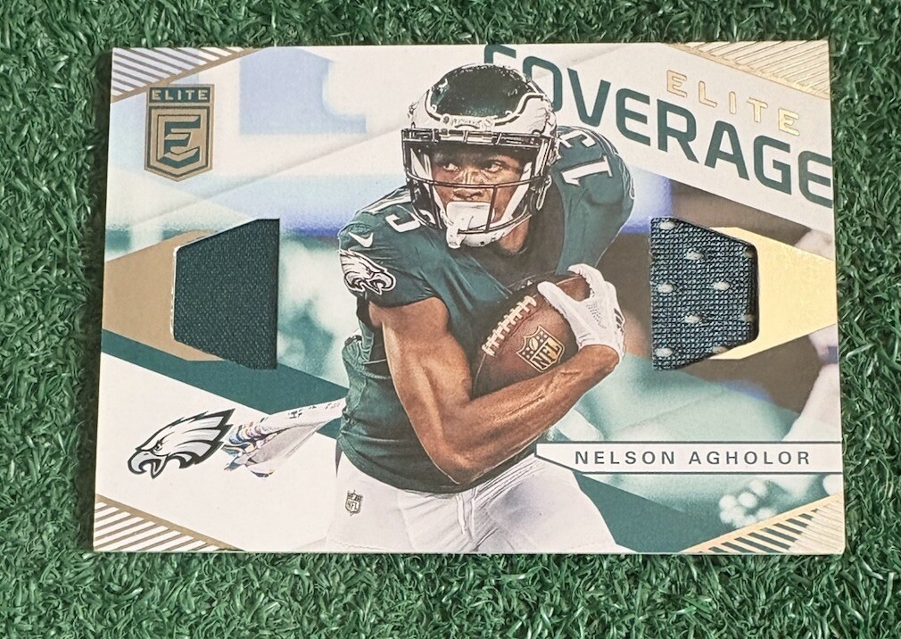 NELSON AGHOLOR - 2019 DONRUSS ELITE - ELITE COVERAGE INSERT JERSEY CARD # EC-14