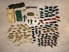 Vintage Toy Plastic Soldiers-Cowboys- Indians-Old German-Accessories 141 Pcs