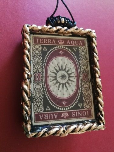 Alchemy Witchcraft Talisman White Black Magic Occult Pagan Jewelry 4 Element Eye - Picture 7 of 24