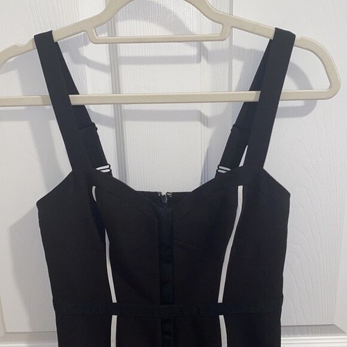 NWT REBECCA MINKOFF BLACK JOY MINI DRESS SIZE 2 - Picture 8 of 12