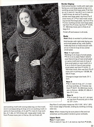 Crochet Homespun Sweaters American School Leaflet 1322 - 5 Designs by Shaheen - Picture 4 of 4