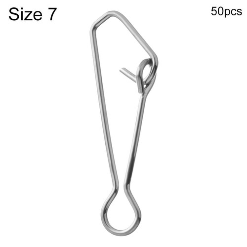 Stainless Steel Connector Fast Clip Lock Fishing Hanging Snap Barrel Swivel - Picture 20 of 20