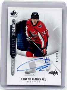 2020-21 SP Authentic Future Watch Autograph Rookie Connor McMichael RC Auto /999