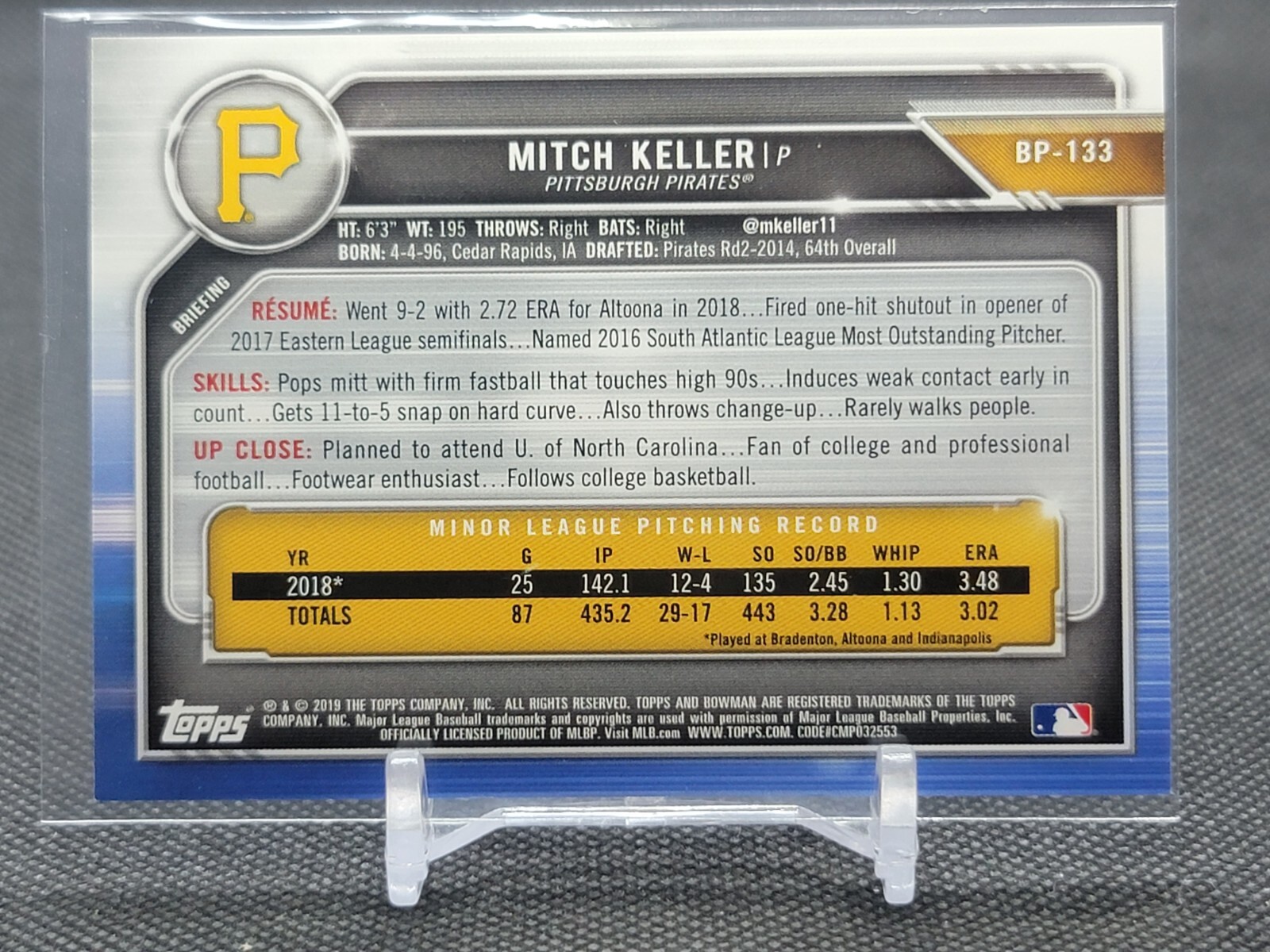 Pittsburgh Pirates *Choose Your Baseball Card* Autos Rookies (Updated 11/11) - Picture 166 of 404