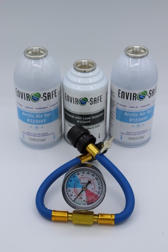 Envirosafe Arctic Air for R-1234yf with Proseal, Leak Detector, R1234 and Gauge - Foto 1 di 6
