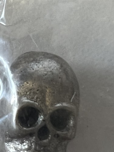 6 Pieces Stainless Steel Skull Beads Halloween Metal Beads 14x9mm - Picture 2 of 6