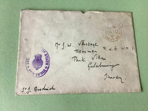 India Office Whitehall London 1904 postal cover Ref R32562