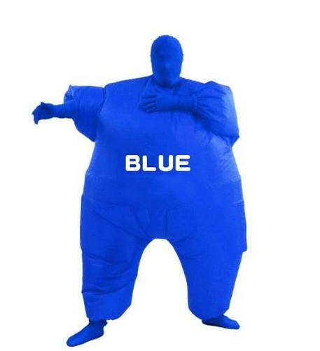 Fan Operated Inflatable Fancy Chub Fat Masked Suit Dress Party Costume - Picture 4 of 8