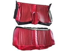 Fits: Mercedes Benz R107 1972-80 450SLC RED REAR Vinyl Seat Covers