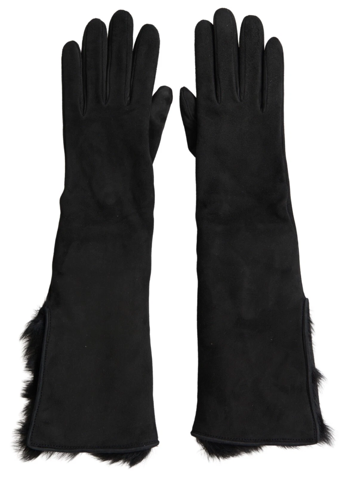 DOLCE & GABBANA Gloves Black Leather Fur Elbow Length s. 7 / S 1290usd
Opens in a new window or tab