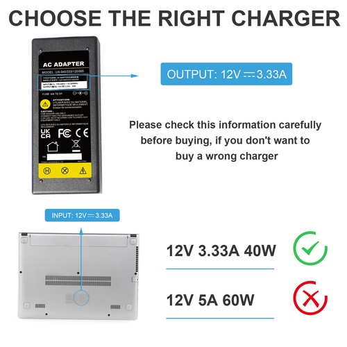 40W Laptop AC Adapter Charger for Samsung Chromebook 2 3 XE500C13 Supply Cord US - Picture 4 of 13