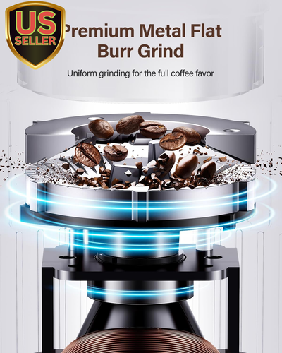 Burr Coffee Grinder Electric with 32 Grinding Sizes, Coffee Bean Grinder with... - Picture 8 of 12