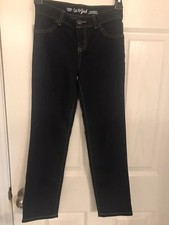 Cat Jack girl's dark wash Super Stretch Straight jeans size 8 New Without Tags