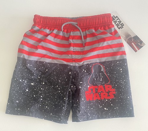 Star Wars Boys Swim Trunks Shorts Kids Size 4 UPF 50+ Darth Vader Galaxy NEW