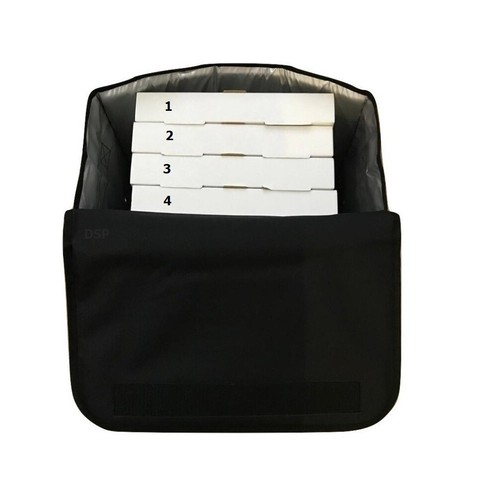 Bolsa de entrega de pizza de alta resistencia tamaño 18x18x8 pulgadas aislamiento completo fácil ajuste 4 pizzas - Imagen 4 de 8