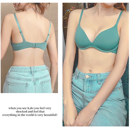 Reggiseno donna petto piatto ragazza sexy lingerie morbido senza fili reggiseno AAA AABC - Foto 3 di 15