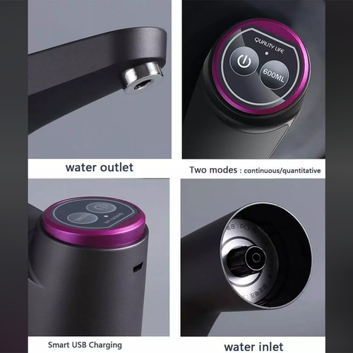 Water Bottle Switch Pump Electric Automatic Universal Jug Dispenser 5 Gallon USB - Picture 2 of 17