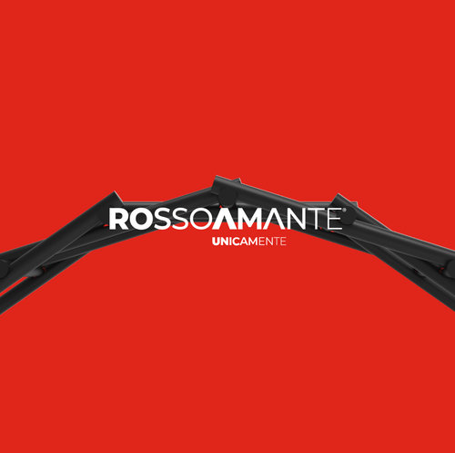 bracciale catena targa uomo rossoamante acciaio e oro ubr150 idea regalo - Foto 2 di 2