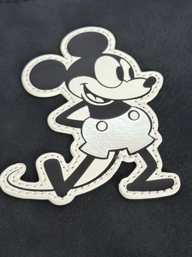 Disney Store Mickey Mouse Graustufen Beuteltasche Tasche Schultertasche Sommer Wildlederimitat - Bild 5 von 11