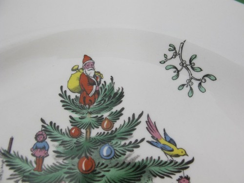 Spode Christmas Tree SALATTELLER Holiday Iconic Pattern England w - Bild 4 von 8