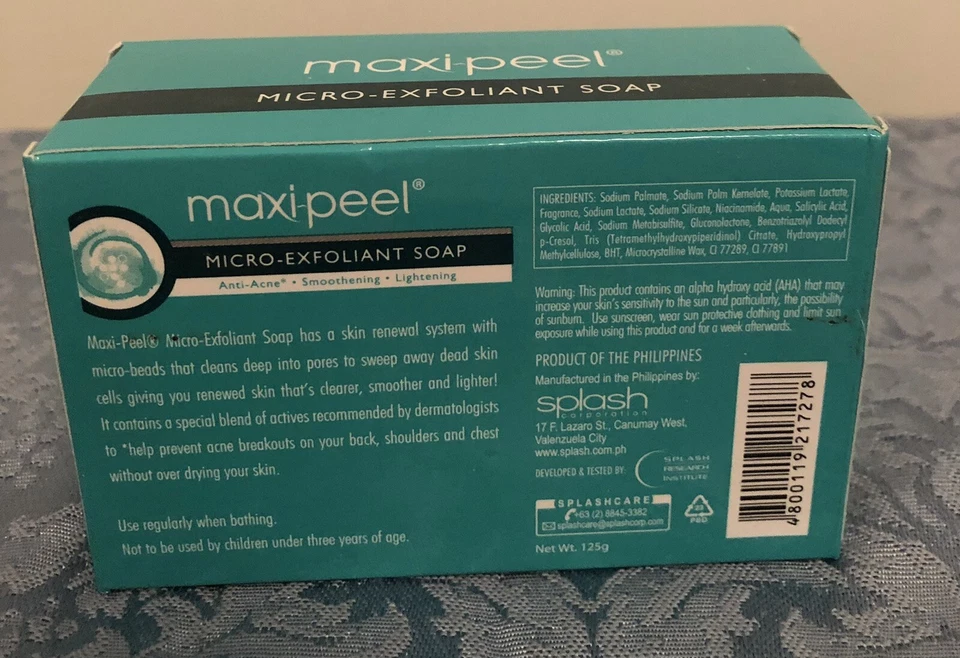 1- Jabón Micro Exfoliante Maxi Peel 125g Foto 2 de 2