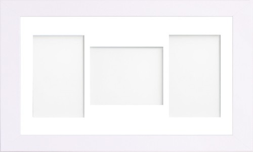 White Multi Aperture Photo Picture Frame & Mount With Choice Of 23 Mounts Design - Picture 12 of 26