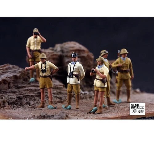 Resin 1/72 Diorama Miniature Toys General Long Staff Group Solider Painted Doll - Picture 3 of 4