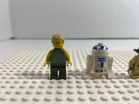 LEGO Starwars Dagobah Luke Skywalker + Yoda + R2-D2 minifigs only from 4502 Rare
