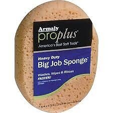 Armaly ProPlus 00006 Big Job Sponge, 7-3/4 in L, 5-3/4 in W, Polyester, Yellow