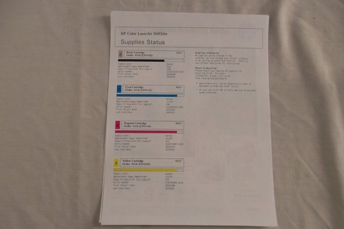 HP Color LaserJet Pro M452dw Printer Duplex Wireless w/4 Toners 410X Touchscreen - Picture 8 of 23