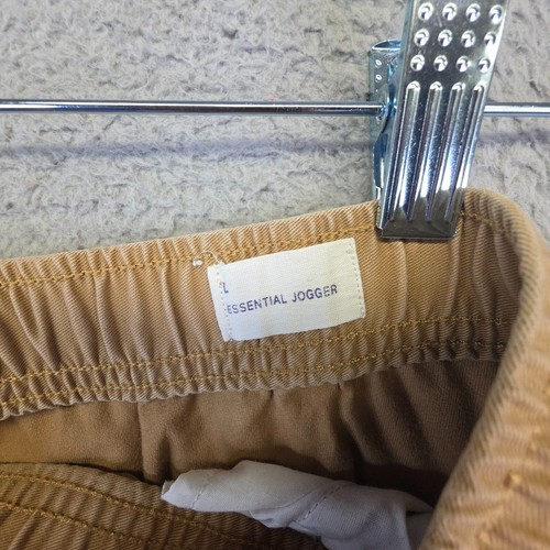 Gap Essentials Joggers Men L Brown Tapered Leg Drawstring Tie Stretch Athleisure - Picture 12 of 15