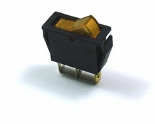 CYGUSA Illuminated 110VAC ON/Off Rocker Switch - Amber